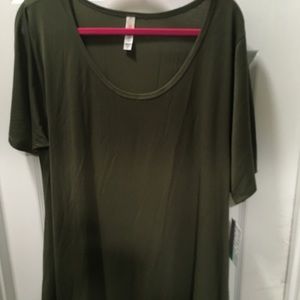 LuLaRoe Tops - Lularoe Perfect 2xl Olive Green solid LuLaRoe Tops - Lularoe Perfect 2xl Olive Green solid